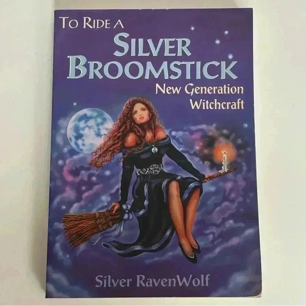 Vintage  1996 paperback To Ride a Silver Broomstick by Silver RavenWolf